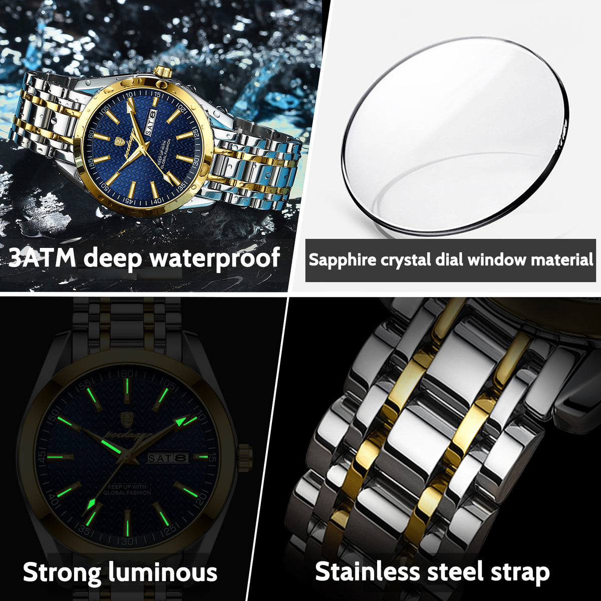 Titanium Apex Blue - Gold