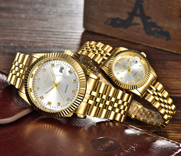 Herrklocka Exklusive Sir. Gold / Black / Gold. Quartz Japan