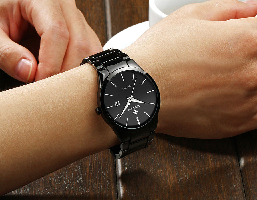 Herrklocka Wwoor Wall Street, Black / Black / Black, Quartz Japan