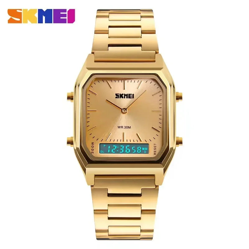 RetroLux Analog - Digital  Gold-Gold Unisex