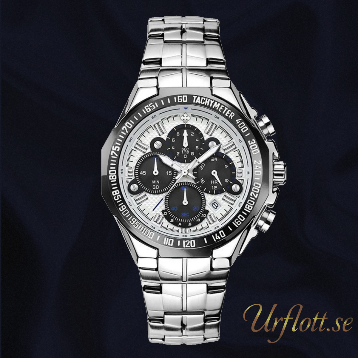 Herrklocka Wwoor Manager White - Black