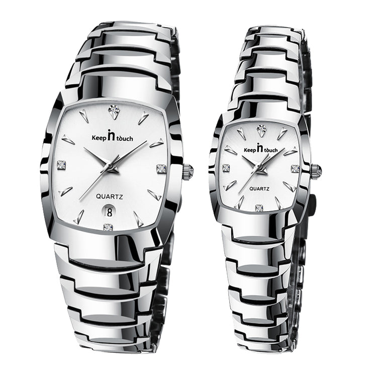 Keep in Touch Twin Dam. Steel / Silver. Steel. Japan Quartz