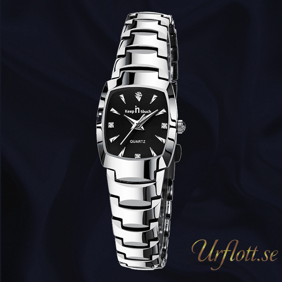 Keep in Touch Twin Dam. Steel / Black. Steel. Japan Quartz