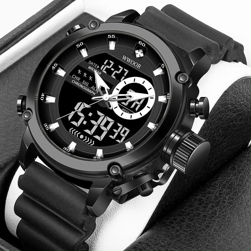 Wwoor Active Sport Black-Black Silicone