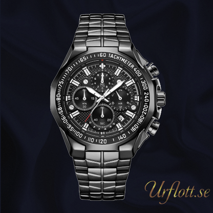 Herrklocka Wwoor Manager Black.Stainless Steel Black. Japan Quartz