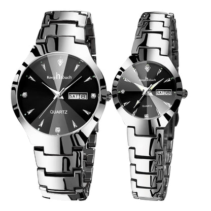 Keep in Touch Herrklocka Miami, Steel / Black / Steel, Quartz Japan