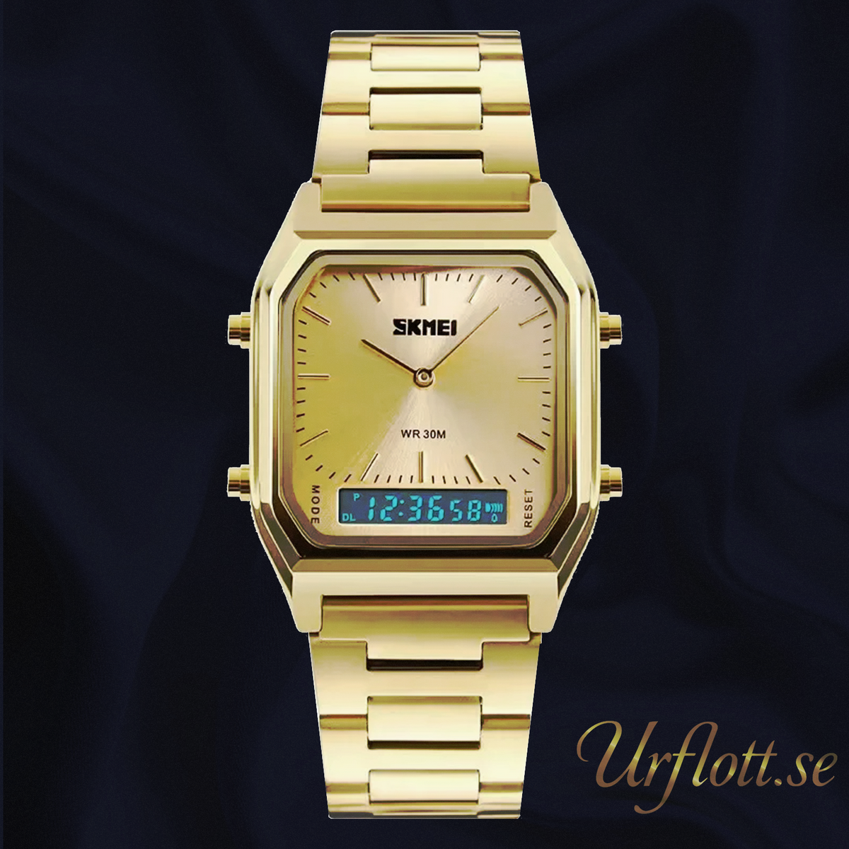 RetroLux Analog - Digital  Gold-Gold Unisex