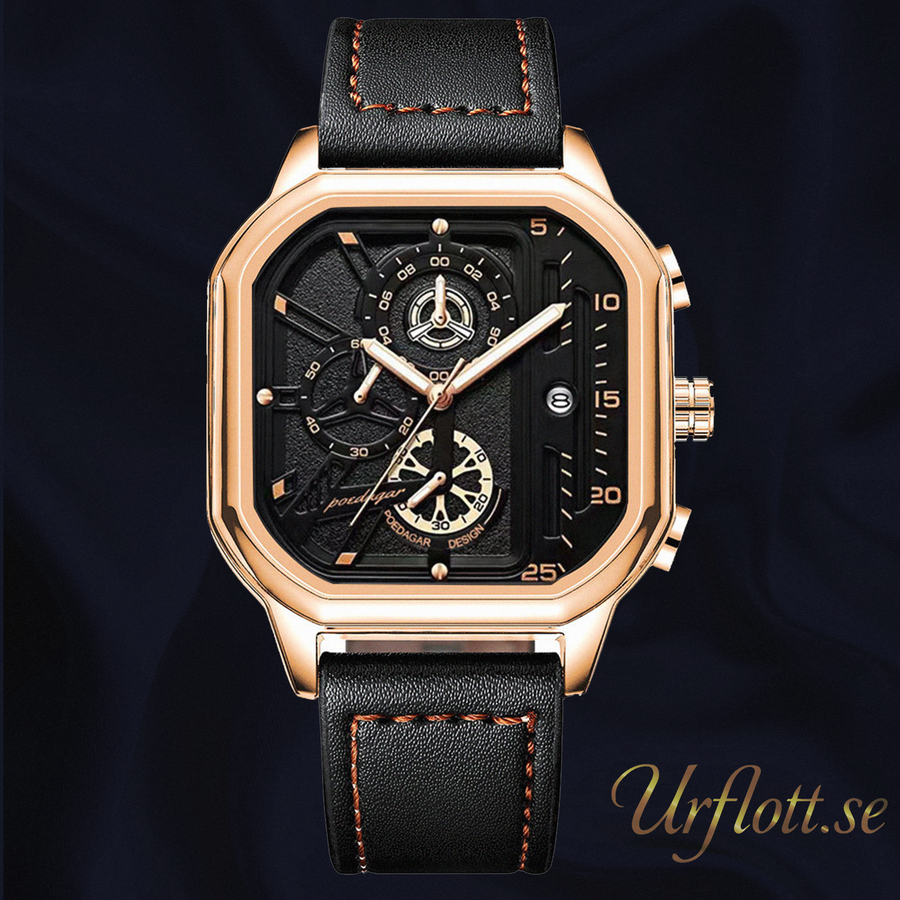 Bologna Gold - Black - Gold - Leather