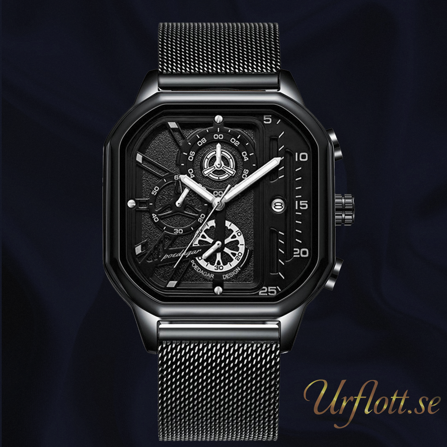 Bologna Black - Black - Silver- Mesh