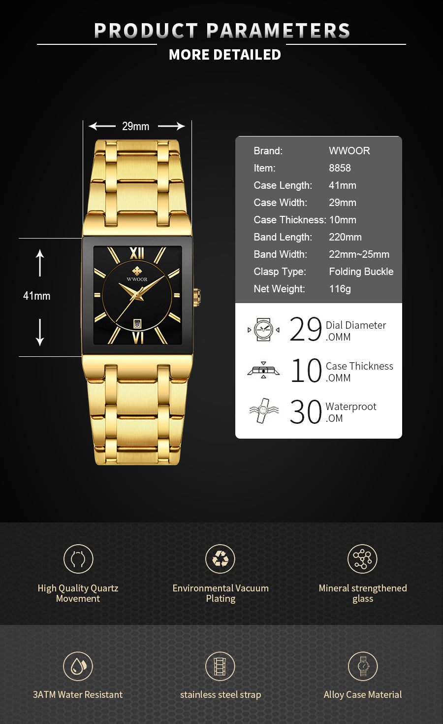 Wwoor Boss Black - Gold- Black