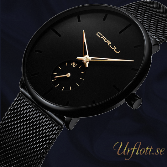 Klocka Miguell Most black. Black- Gold Unisex