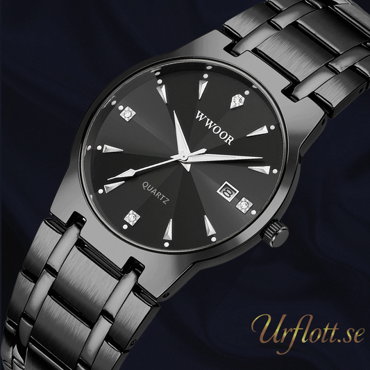Herrklocka Wwoor Superior, Black / Black / Black, Quartz Japan
