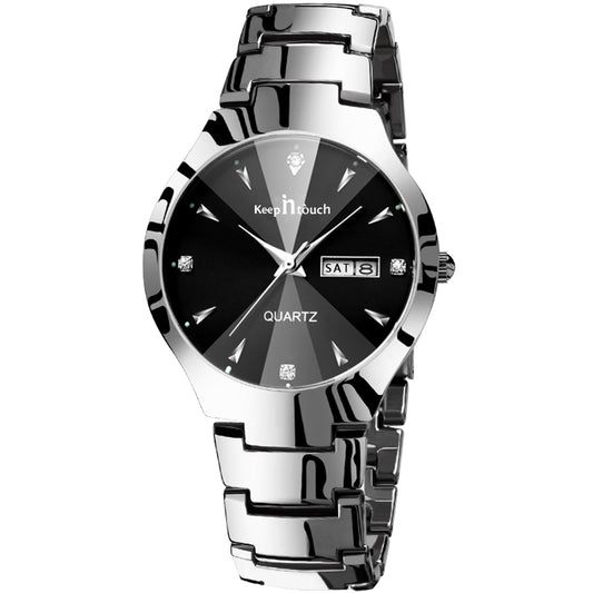 Keep in Touch Herrklocka Miami, Steel / Black / Steel, Quartz Japan
