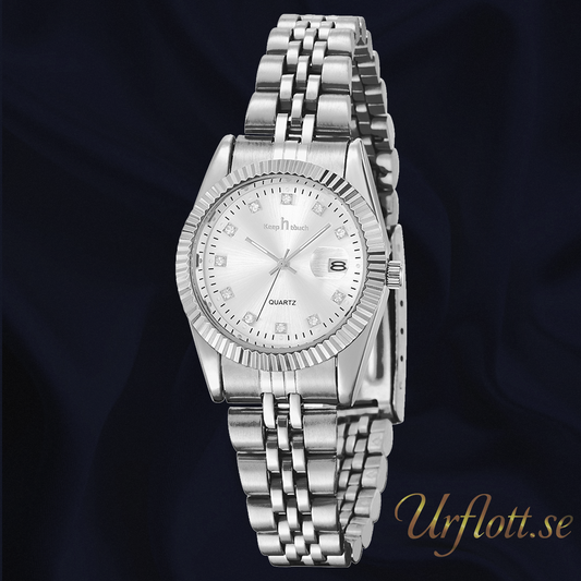 Damklocka Exklusive Queen, Steel / White / Steel Quartz Japan