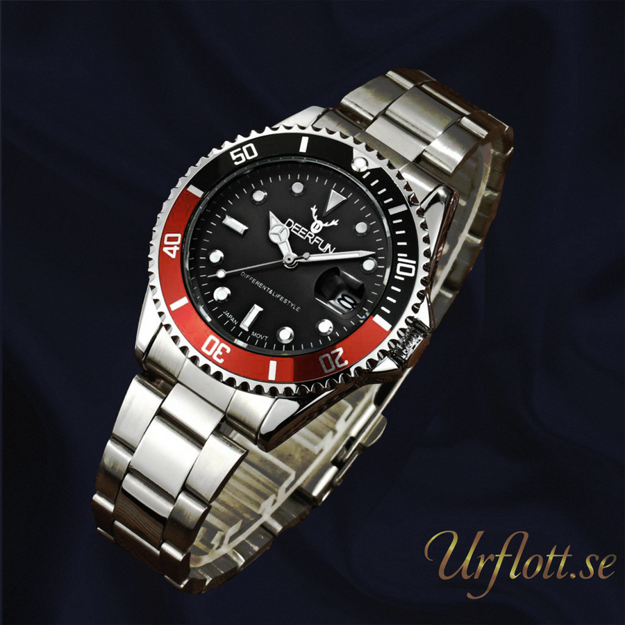 Deerfun Black- Steel- Black-Red