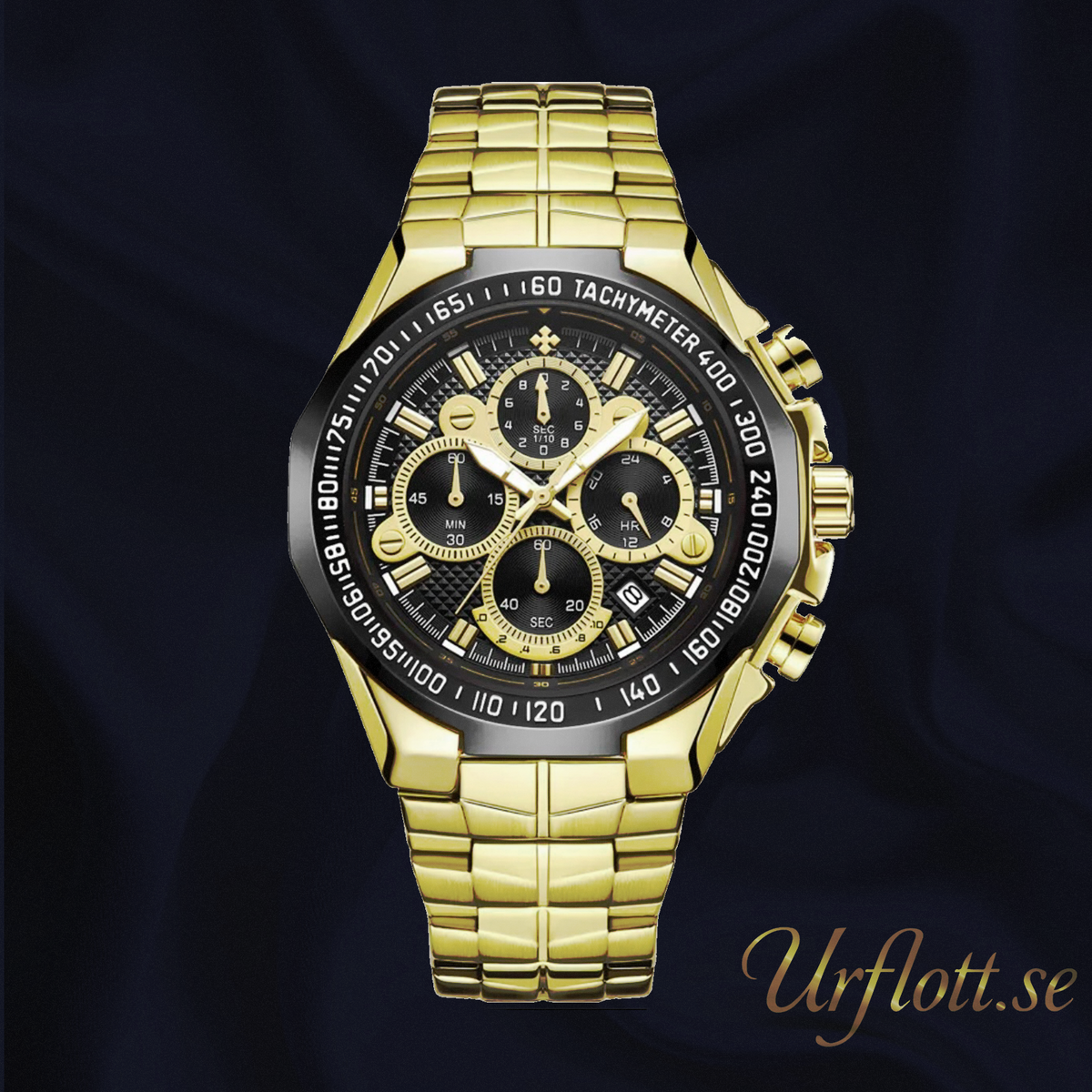 Herrklocka Wwoor Manager Black - Gold