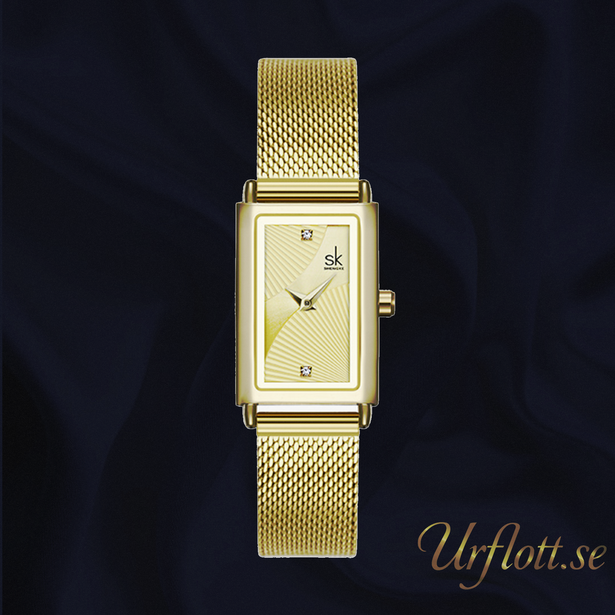 Damklocka SK Florence Gold / Gold Mesh Gold. Quartz Japan
