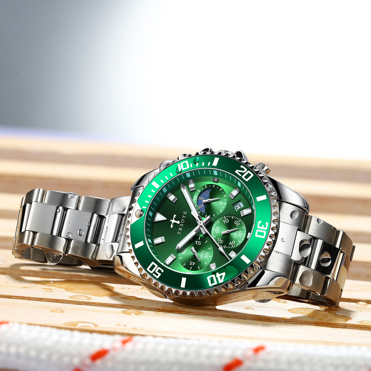 Trsoye Mariner Green-Steel-Gold
