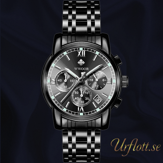 Herrklocka Wwoor Surprendre, Black / Black / Black, Quartz Japan