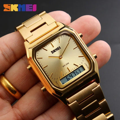 RetroLux Analog - Digital  Gold-Gold Unisex