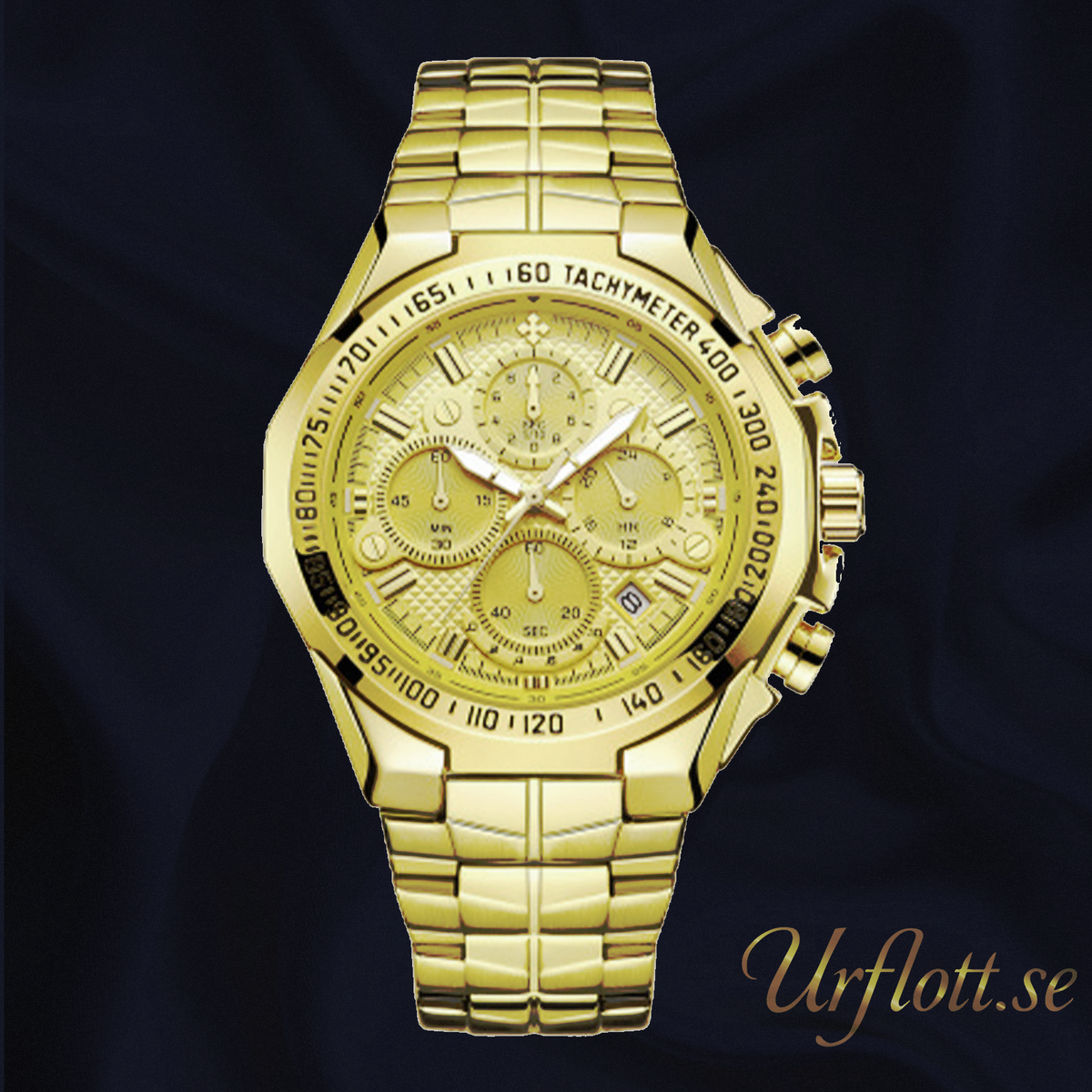 Herrklocka Wwoor Manager Gold. Stainless Steel Gold. Japan Quartz