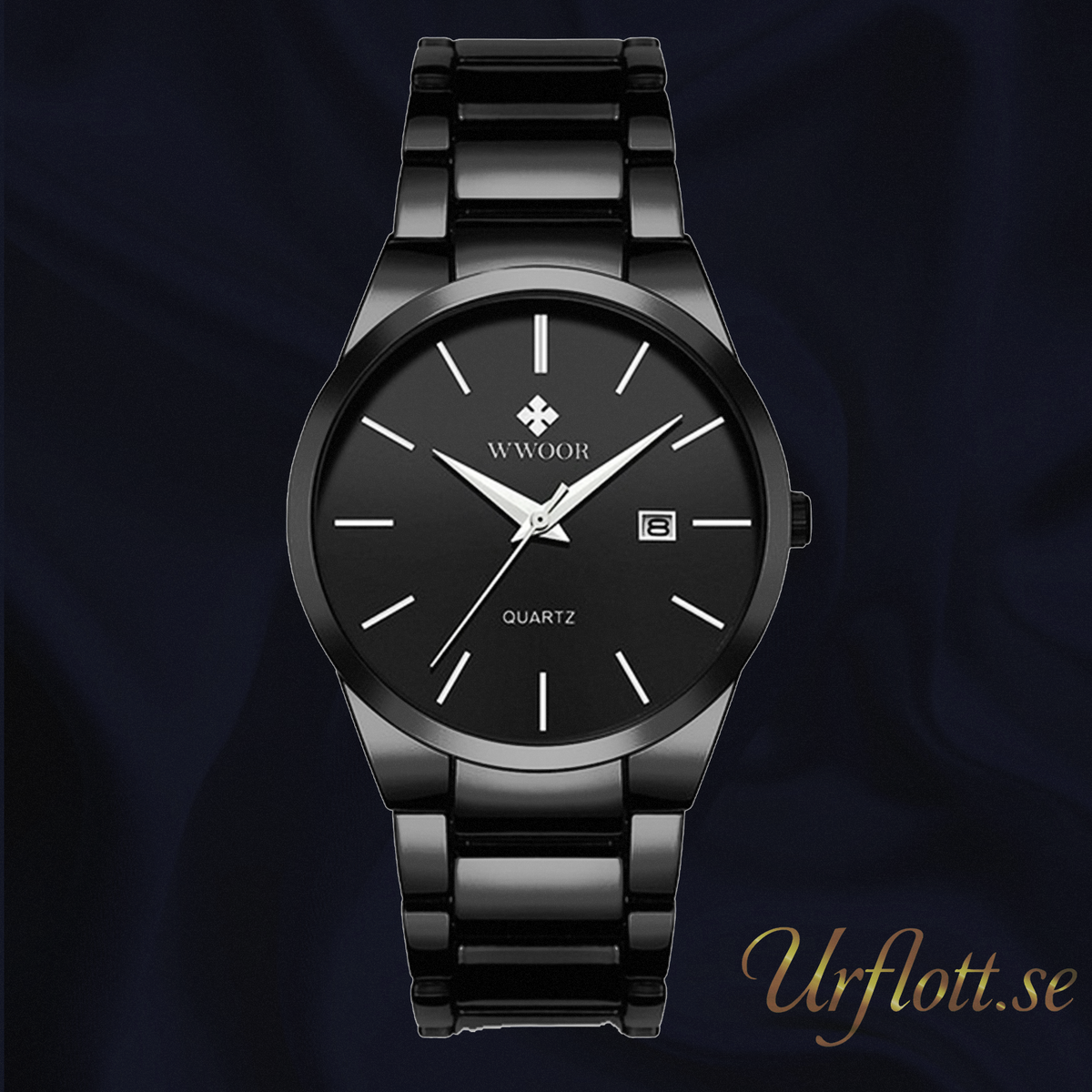Herrklocka Wwoor Wall Street, Black / Black / Black, Quartz Japan