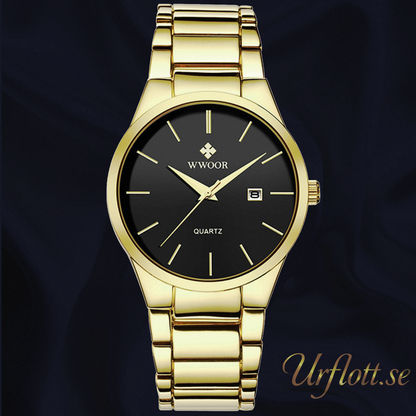 Herrklocka Wwoor Wall Street Gold / Black / Gold, Quartz Japan