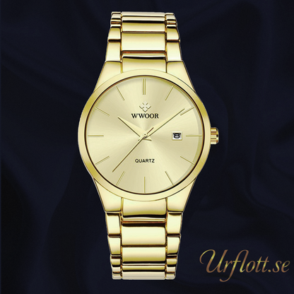 Herrklocka Wwoor Wall Street Gold / Gold / Gold, Quartz Japan