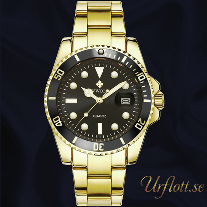 Herrklocka Wwoor Mariner, Gold / Black / Gold, Quartz Japan