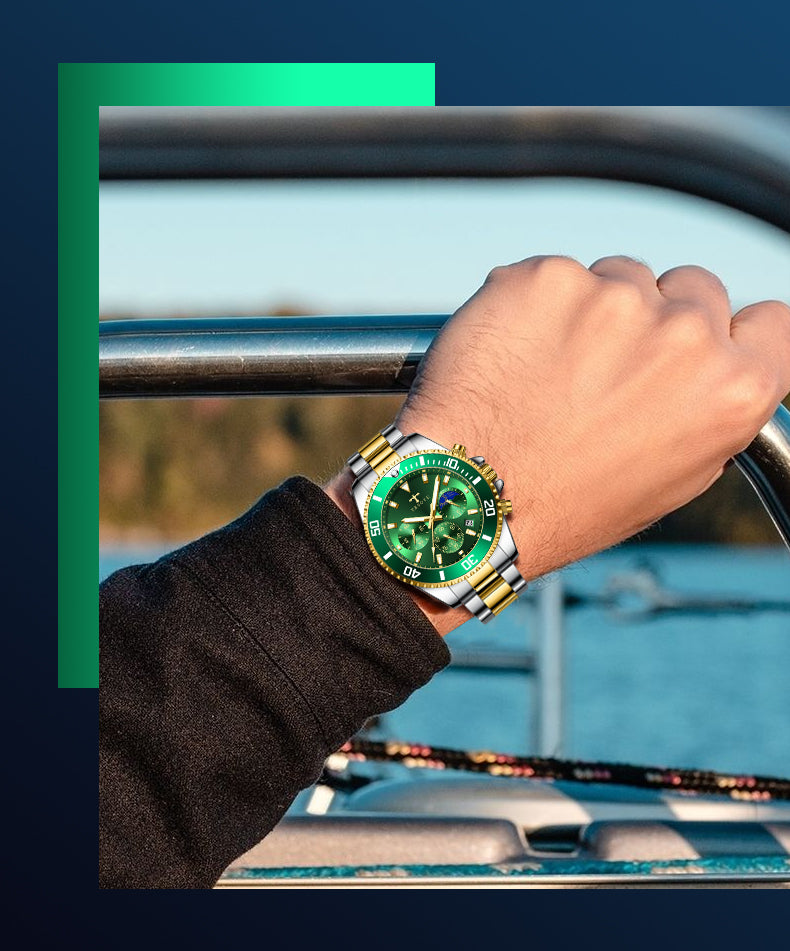Trsoye Mariner Green-Steel-Gold