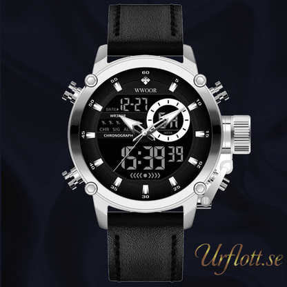 Wwoor Active Sport Leather - Steel - Black