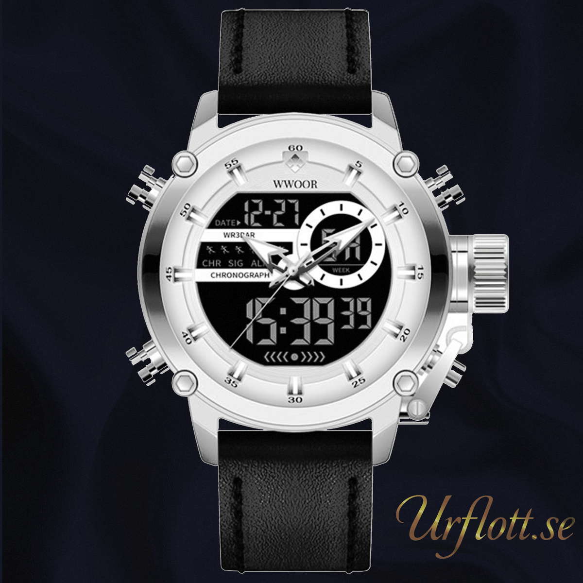 Wwoor Active Sport Leather Steel- White