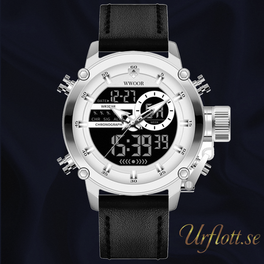 Wwoor Active Sport Leather Steel- White