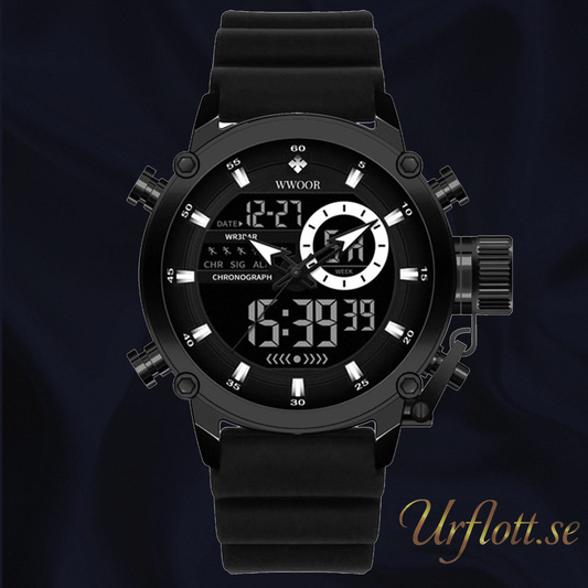 Wwoor Active Sport Black-Black Silicone