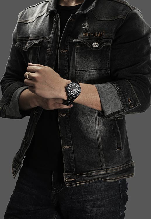 Herrklocka NaviForce More Business. Black / Black / Black. Quartz Japan