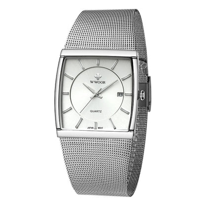 Herrklocka Wwoor Cannes. Steel / Silver. Mesh Steel. Quartz Japan