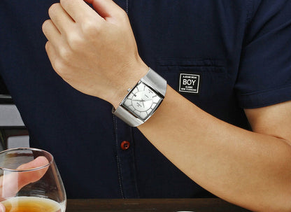 Herrklocka Wwoor Cannes. Steel / Silver. Mesh Steel. Quartz Japan
