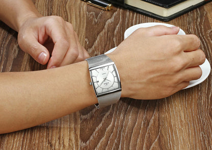 Herrklocka Wwoor Cannes. Steel / Silver. Mesh Steel. Quartz Japan