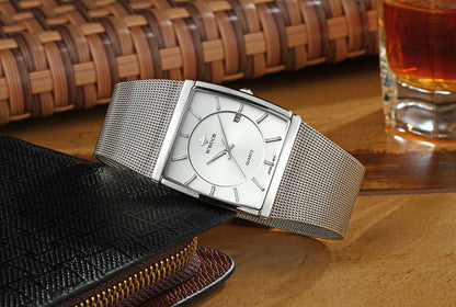 Herrklocka Wwoor Cannes. Steel / Silver. Mesh Steel. Quartz Japan