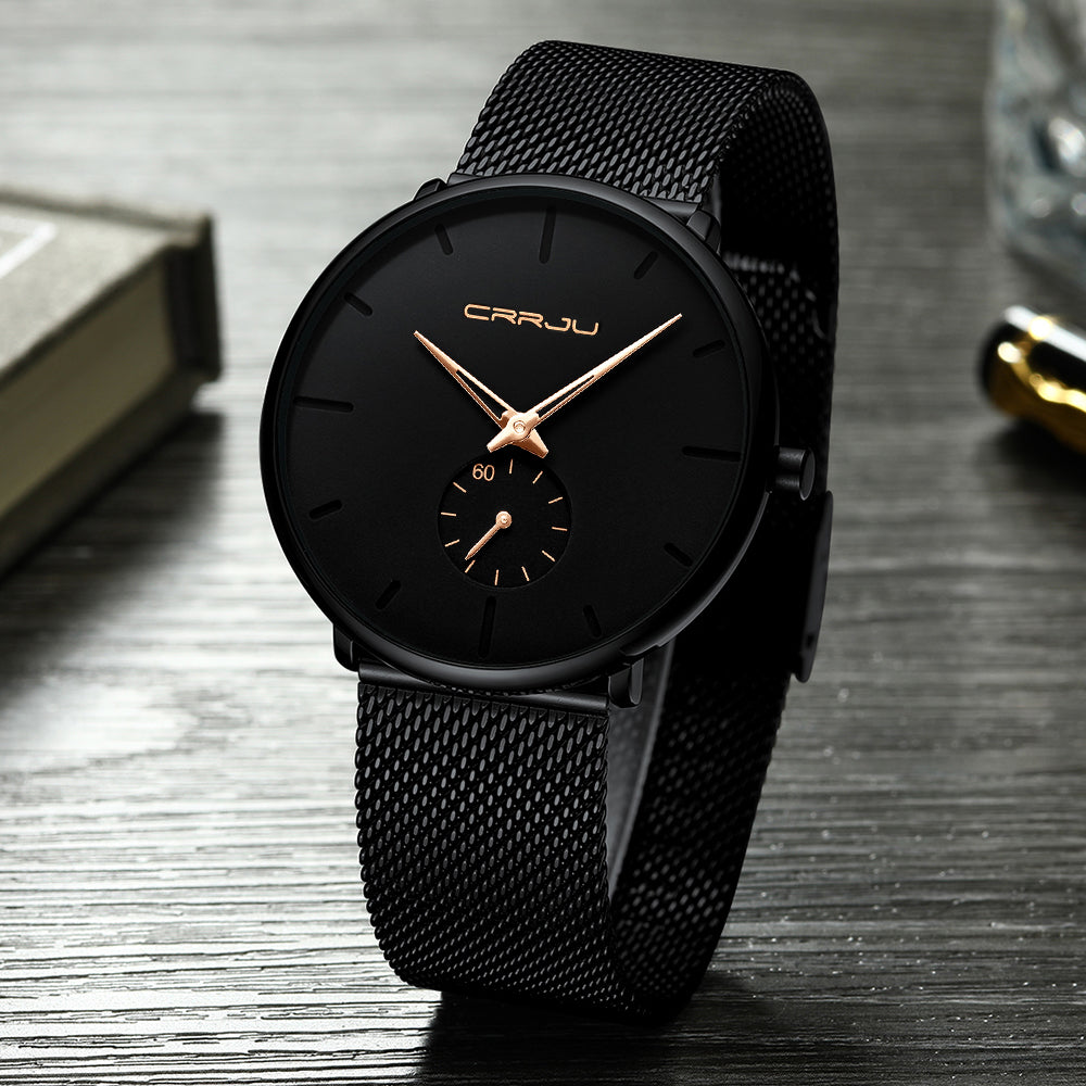 Klocka Miguell Most black. Black- Gold Unisex