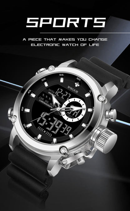 Wwoor Active Sport Leather - Steel - Black
