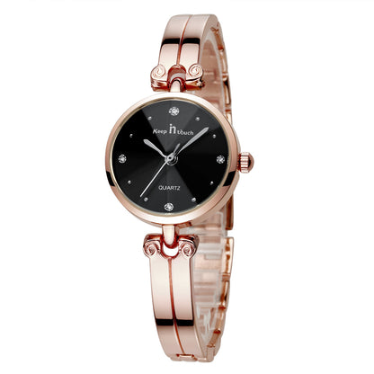 Keep in Touch Damklocka Paris, Rose / Black / Rose, Quartz Japan