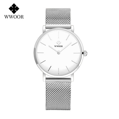 Wwoor Marbella Exelente Mesh Silver - White