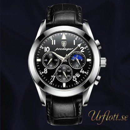 Palermo Black - Steel - Leather