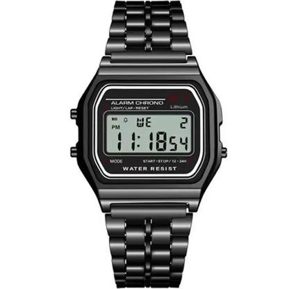 Digitalklocka Retro Dark Steel  Unisex