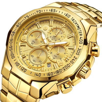 Herrklocka Wwoor Manager Gold. Stainless Steel Gold. Japan Quartz