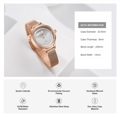 Damklocka Naviforce Monaco Gold / Steel / Mesh Gold