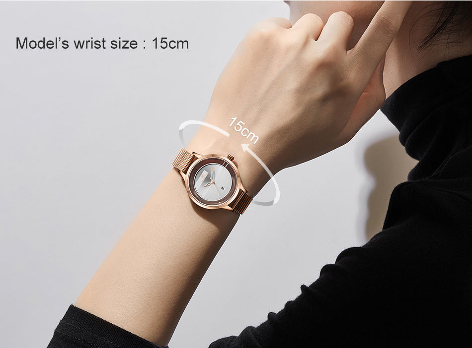 Damklocka Naviforce Monaco Gold / Steel / Mesh Gold
