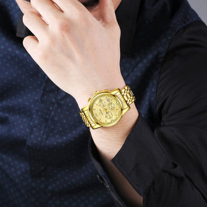 Herrklocka Wwoor Surprendre, Gold / Gold / Gold, Quartz Japan