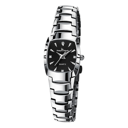 Keep in Touch Twin Dam. Steel / Black. Steel. Japan Quartz